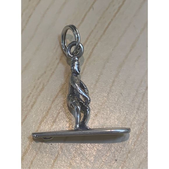 Paddleboard Sterling Silver Jewelry Charm #water #beach - Picture 1 of 5